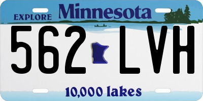 MN license plate 562LVH