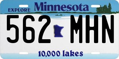 MN license plate 562MHN