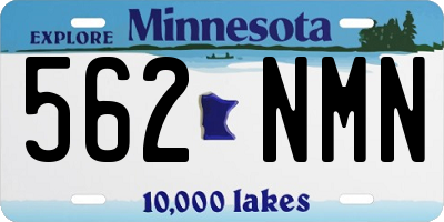 MN license plate 562NMN