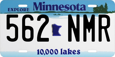 MN license plate 562NMR