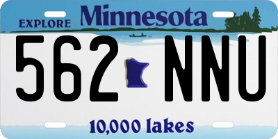 MN license plate 562NNU