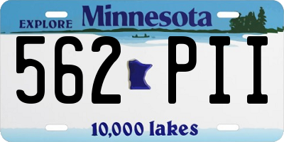 MN license plate 562PII