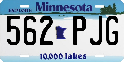 MN license plate 562PJG
