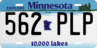 MN license plate 562PLP