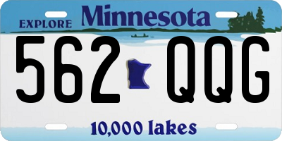 MN license plate 562QQG