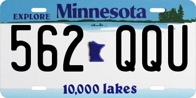 MN license plate 562QQU