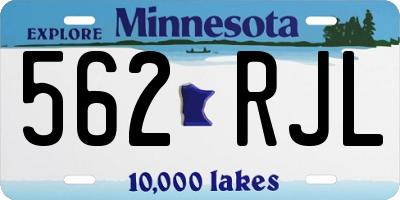 MN license plate 562RJL