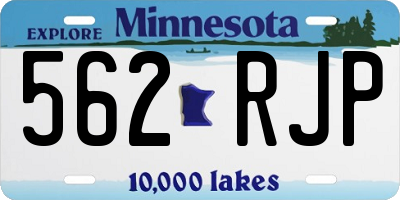 MN license plate 562RJP