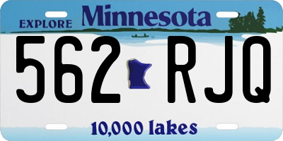 MN license plate 562RJQ