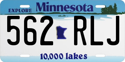 MN license plate 562RLJ