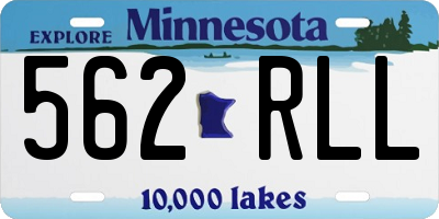 MN license plate 562RLL