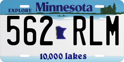 MN license plate 562RLM