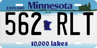 MN license plate 562RLT