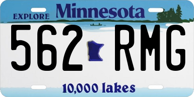 MN license plate 562RMG
