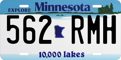 MN license plate 562RMH