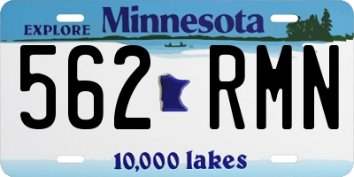 MN license plate 562RMN