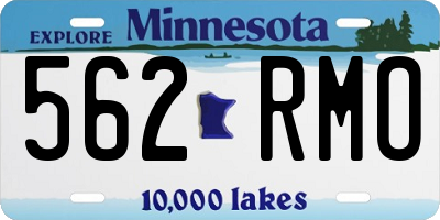 MN license plate 562RMO