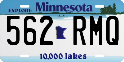 MN license plate 562RMQ