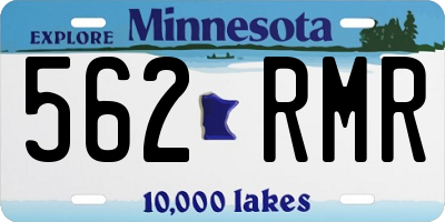 MN license plate 562RMR