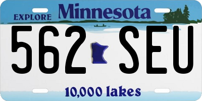 MN license plate 562SEU