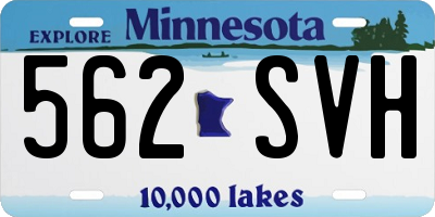 MN license plate 562SVH