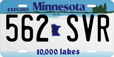MN license plate 562SVR
