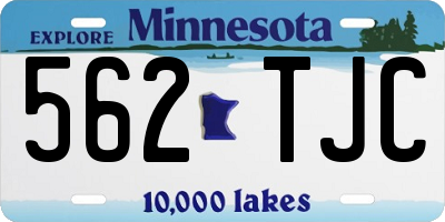 MN license plate 562TJC