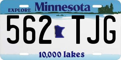 MN license plate 562TJG