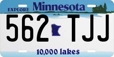 MN license plate 562TJJ