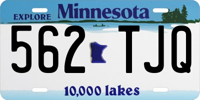 MN license plate 562TJQ
