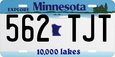 MN license plate 562TJT