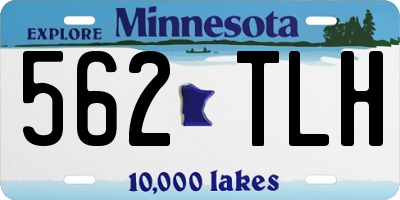 MN license plate 562TLH