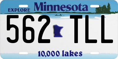 MN license plate 562TLL
