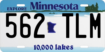 MN license plate 562TLM