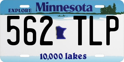 MN license plate 562TLP