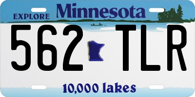 MN license plate 562TLR