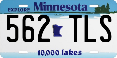 MN license plate 562TLS