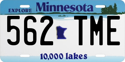 MN license plate 562TME