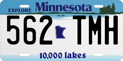 MN license plate 562TMH
