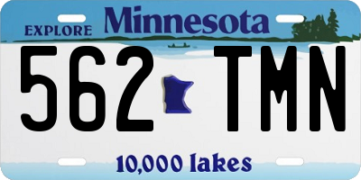 MN license plate 562TMN