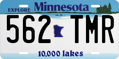 MN license plate 562TMR