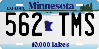 MN license plate 562TMS