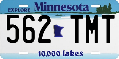 MN license plate 562TMT