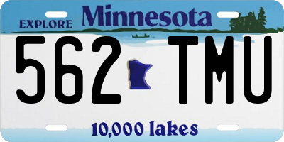 MN license plate 562TMU