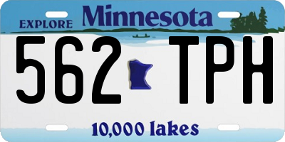 MN license plate 562TPH