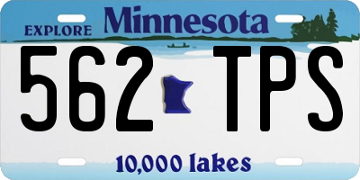 MN license plate 562TPS