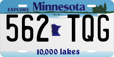 MN license plate 562TQG