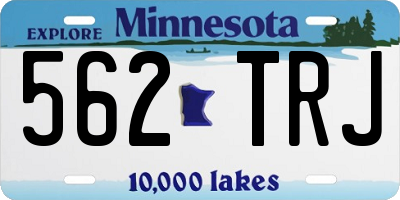 MN license plate 562TRJ