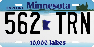 MN license plate 562TRN