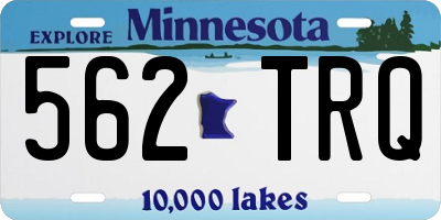 MN license plate 562TRQ